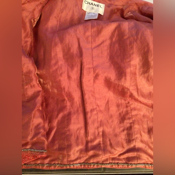 CHANEL Coral Pink Wrap Jacket FR42 (6-8 US). - Picture 7 of 9